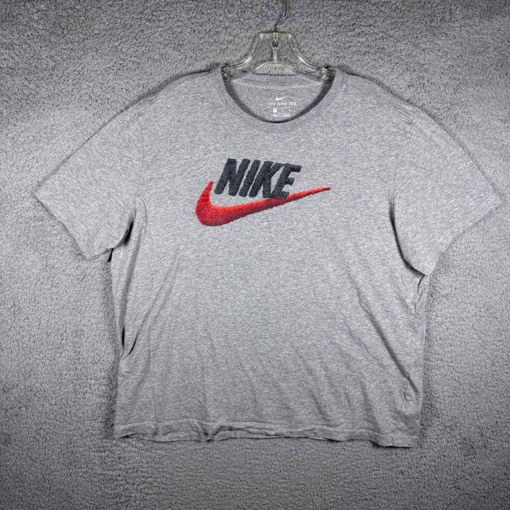Nike Mens Gray Short Sleeve Graphic Logo T-Shirt‎ AR4993-063 XL